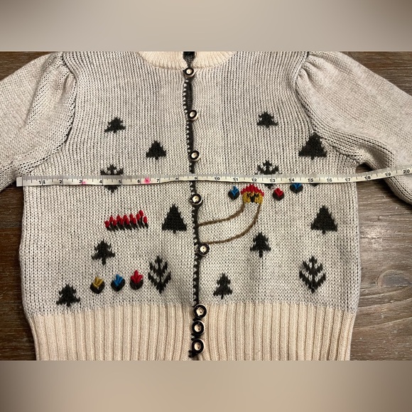 VTG WOMENS ORIGINAL ALPEN TRACHTEN EMBROIDERED CARDIGAN SWEATER, XS/S - Picture 5 of 7